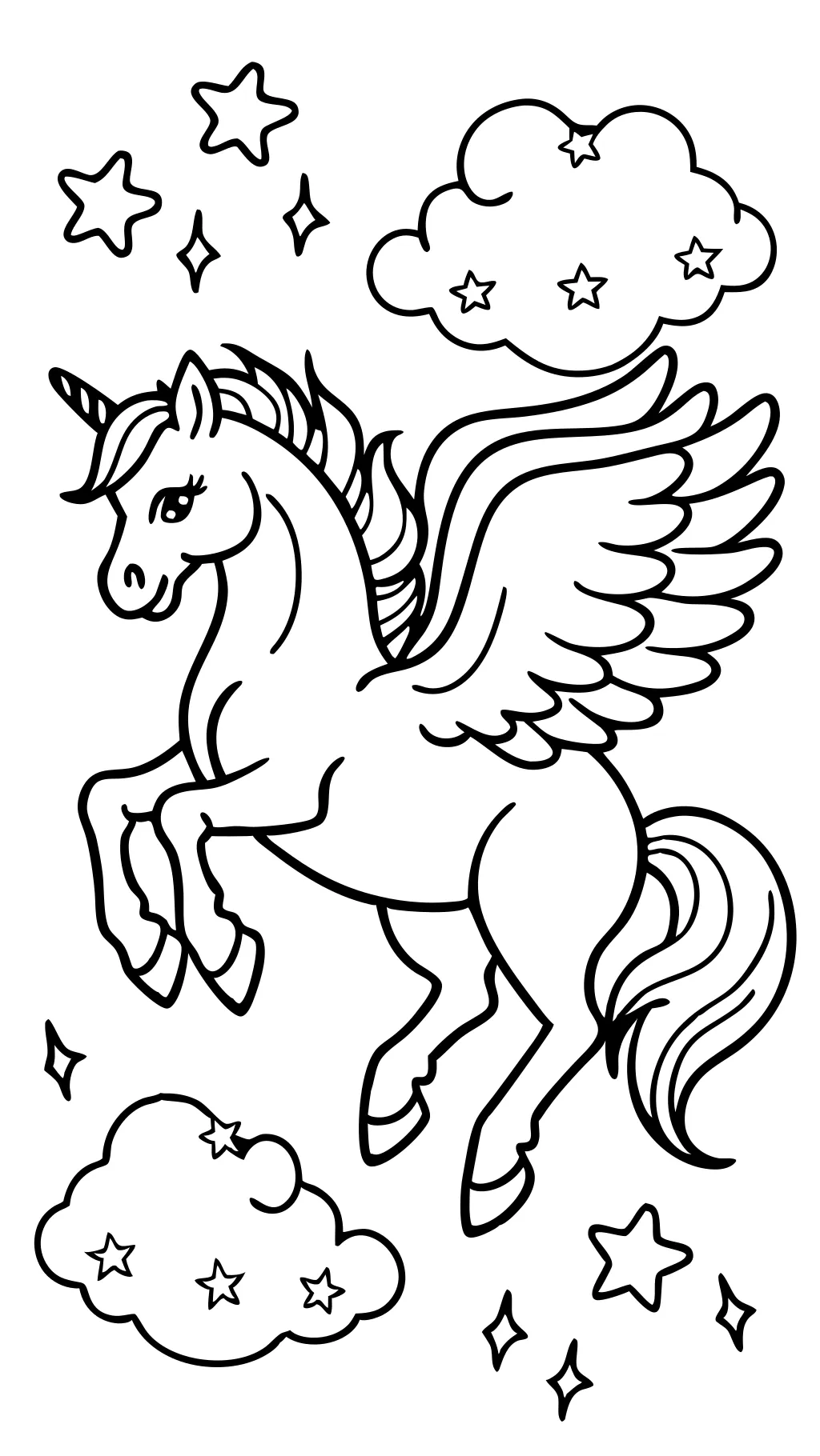 coloring pages of pegasus